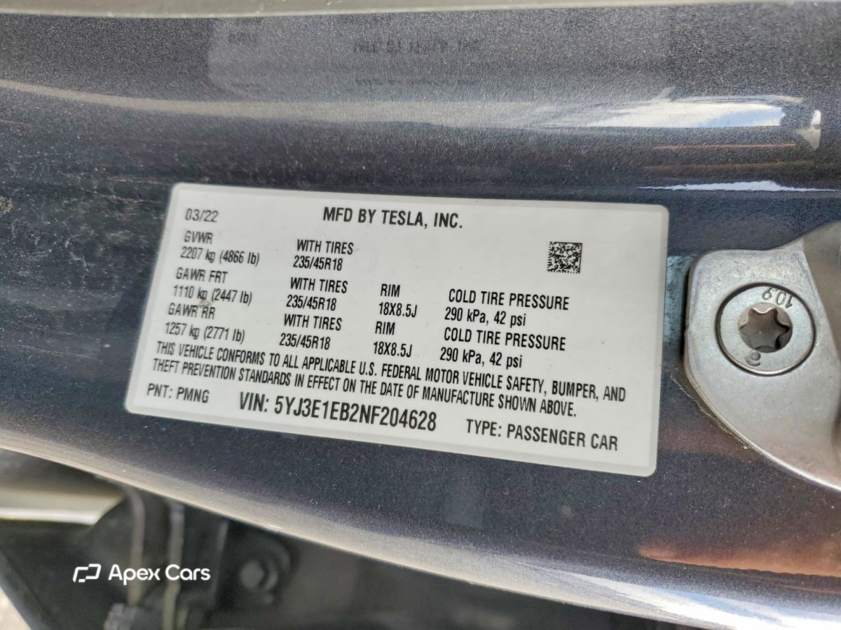 Tesla Model 3 2022