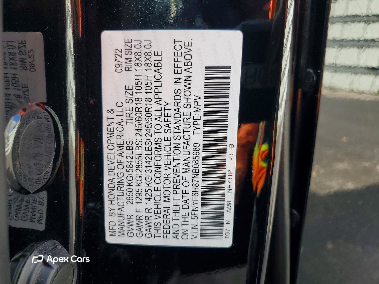 Honda Pilot 2022