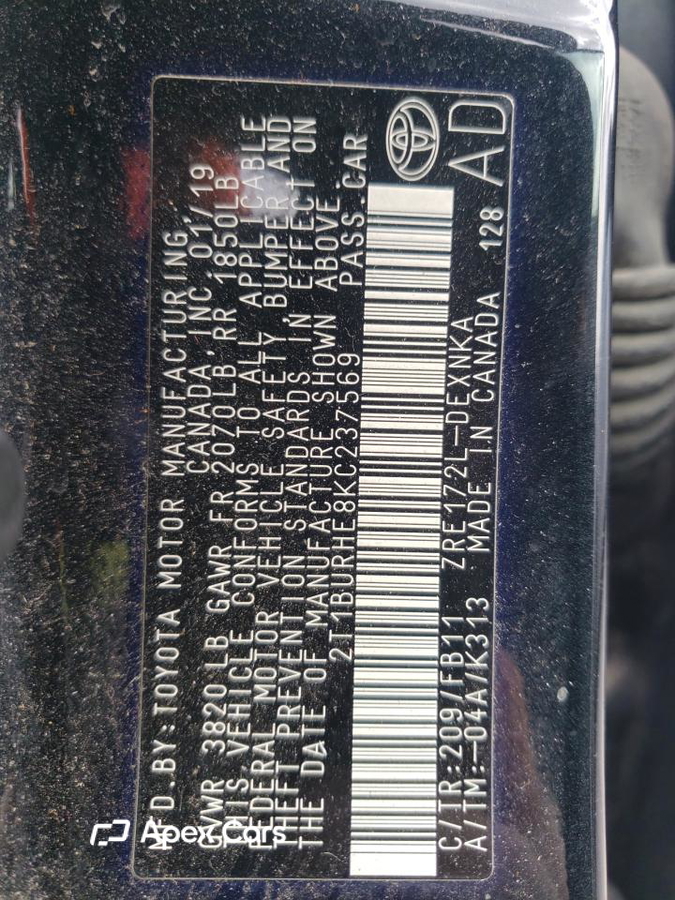 Toyota Corolla 2019