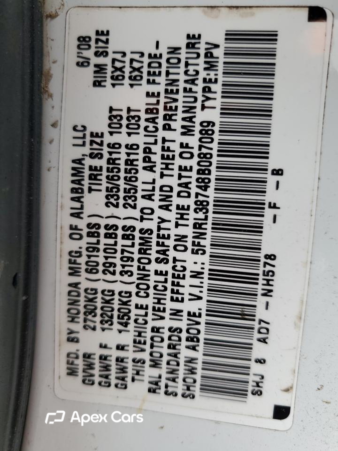 Honda Odyssey 2008