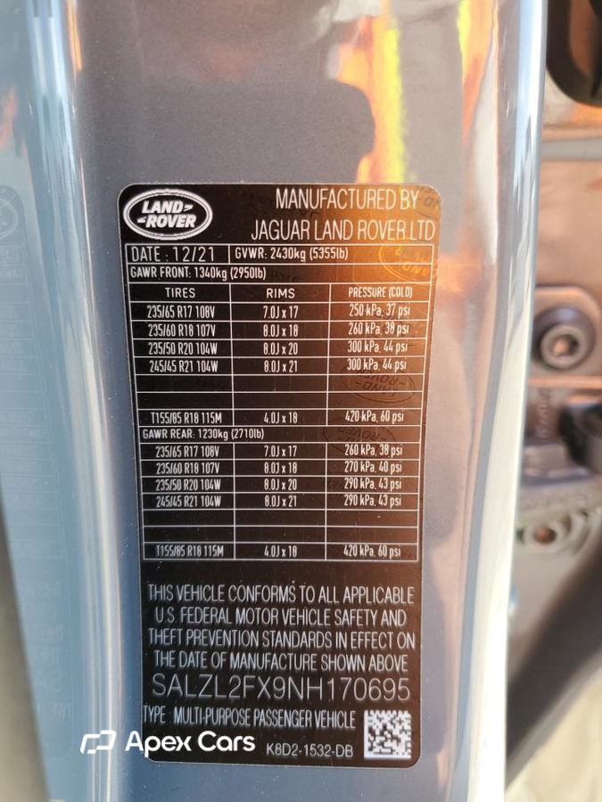 Land Rover Range Rover 2022