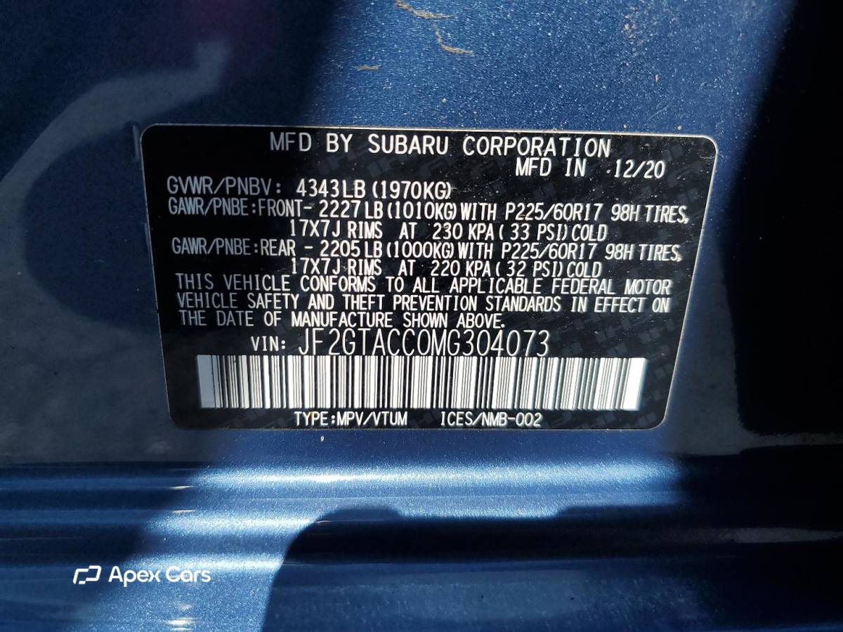 Subaru XV 2021