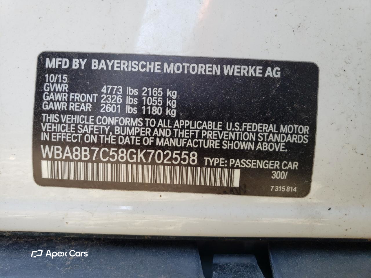 BMW Series 3 2016