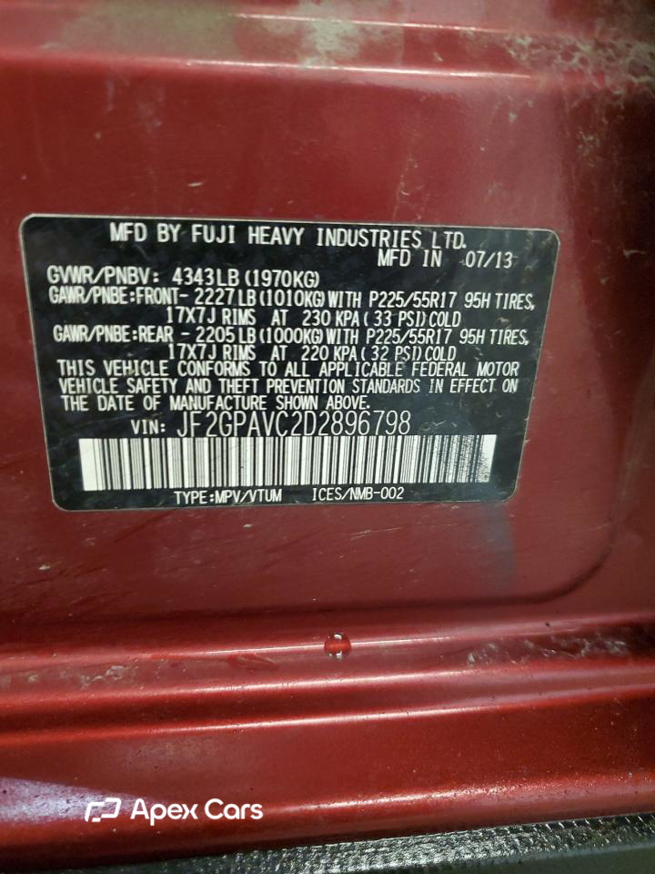 Subaru XV 2013