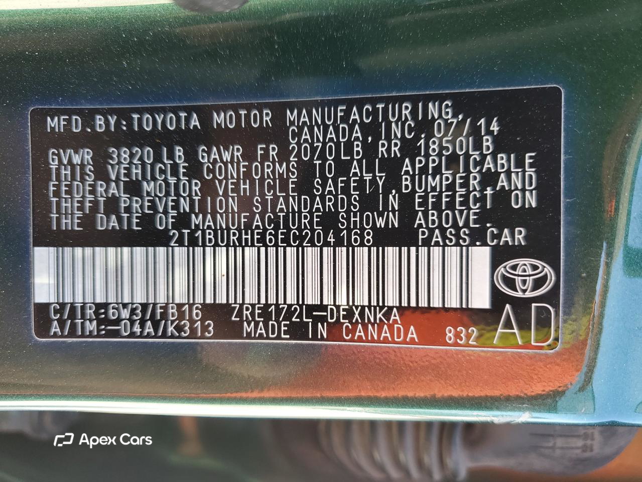 Toyota Corolla 2014