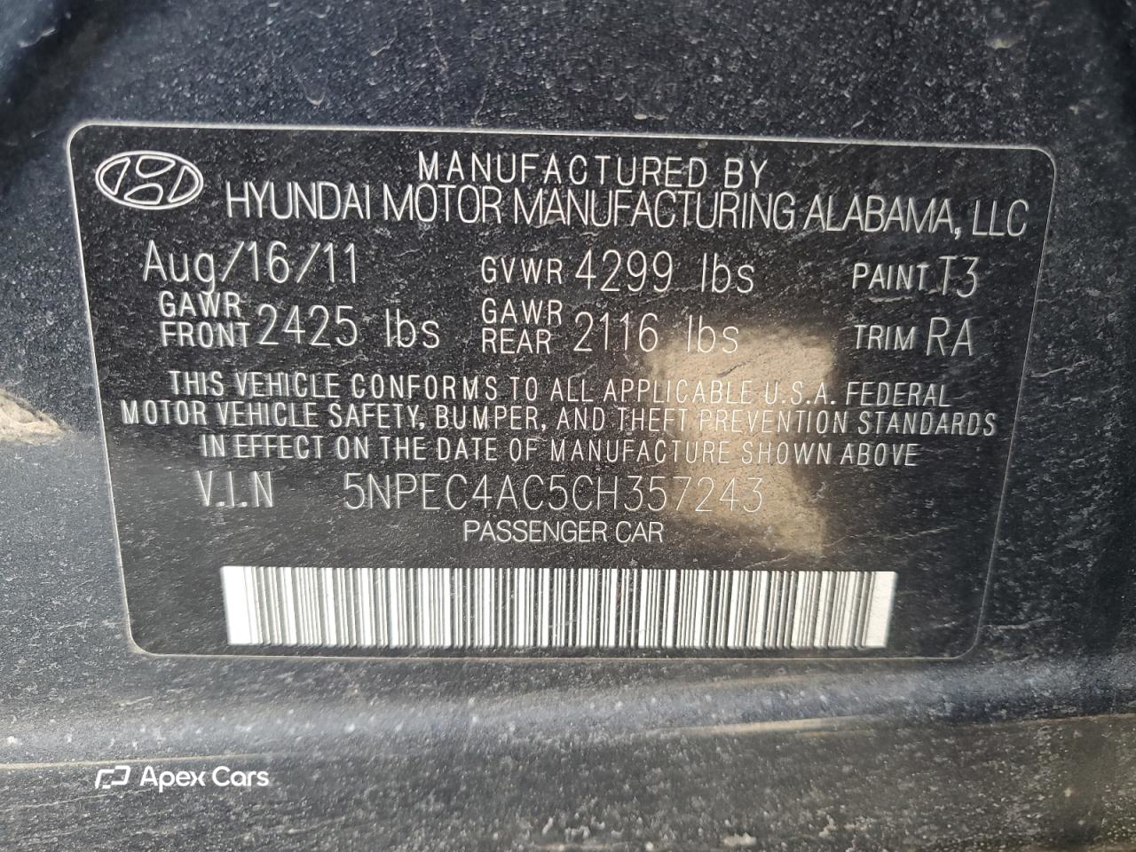 Hyundai Sonata 2012