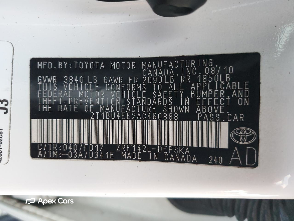 Toyota Corolla 2010