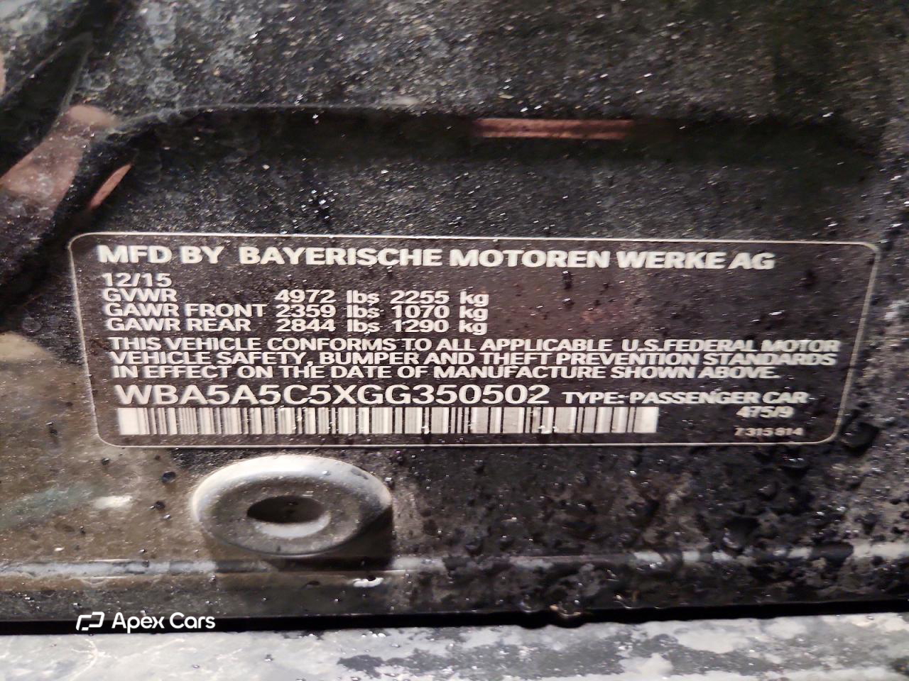 BMW Series 5 2016