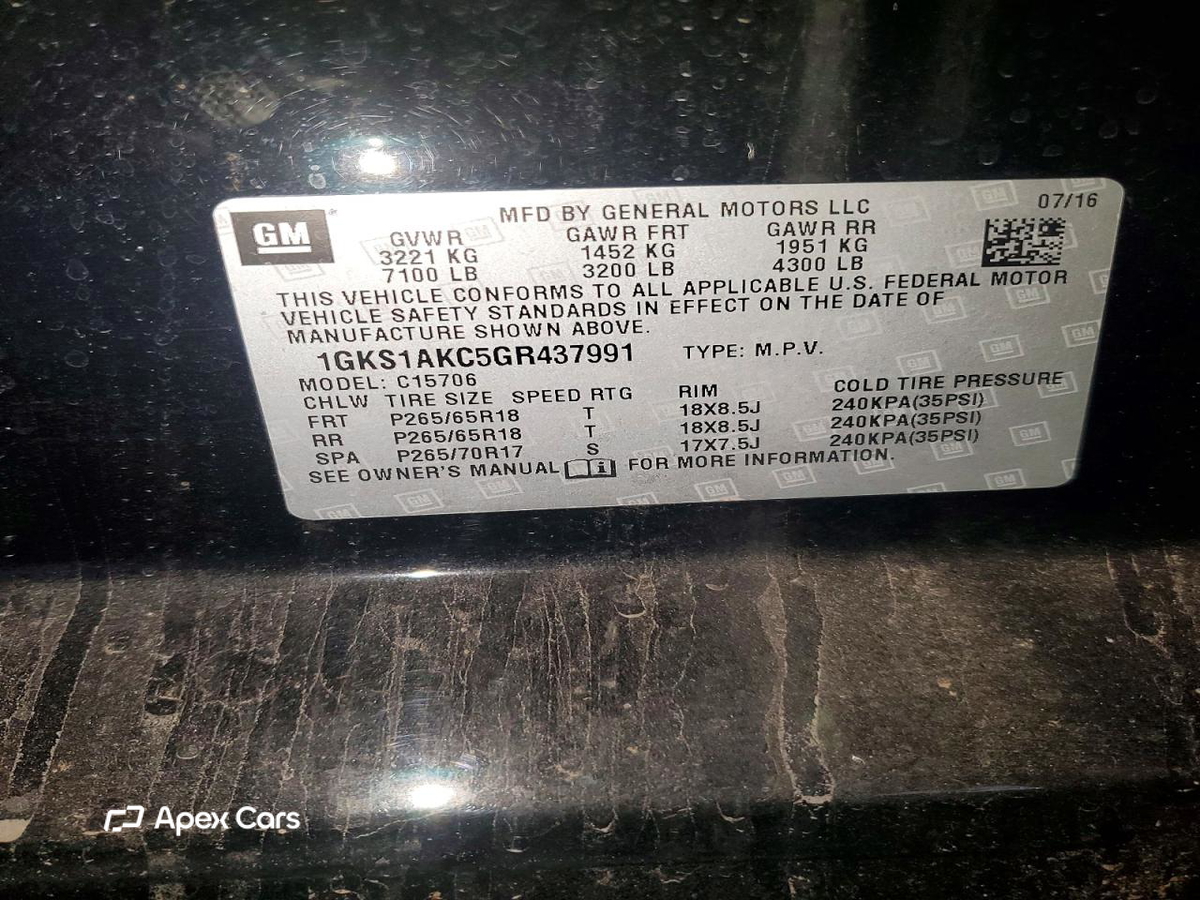 GMC Yukon 2016