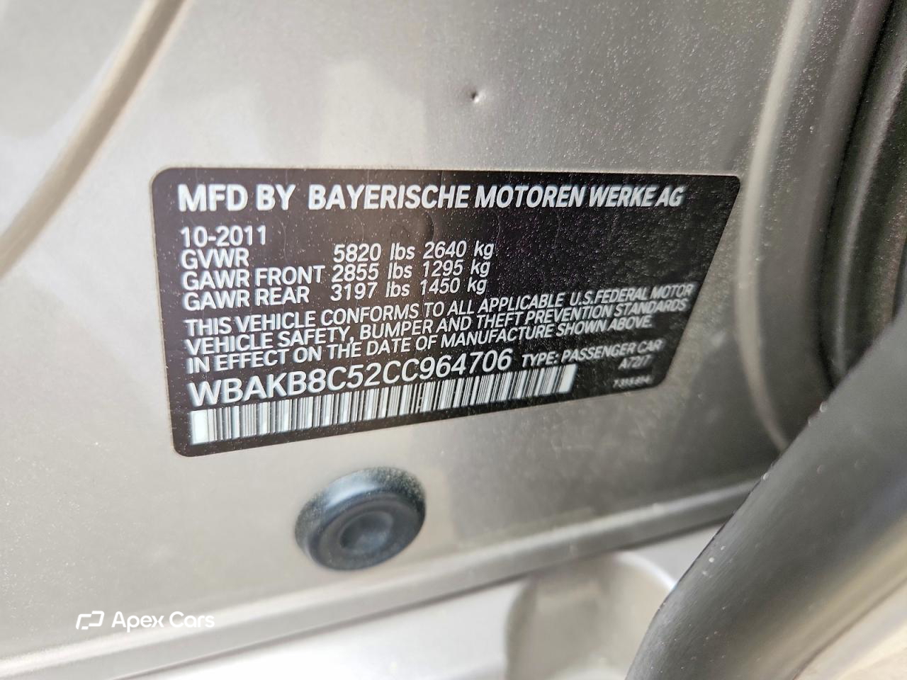 BMW Series 7 2012