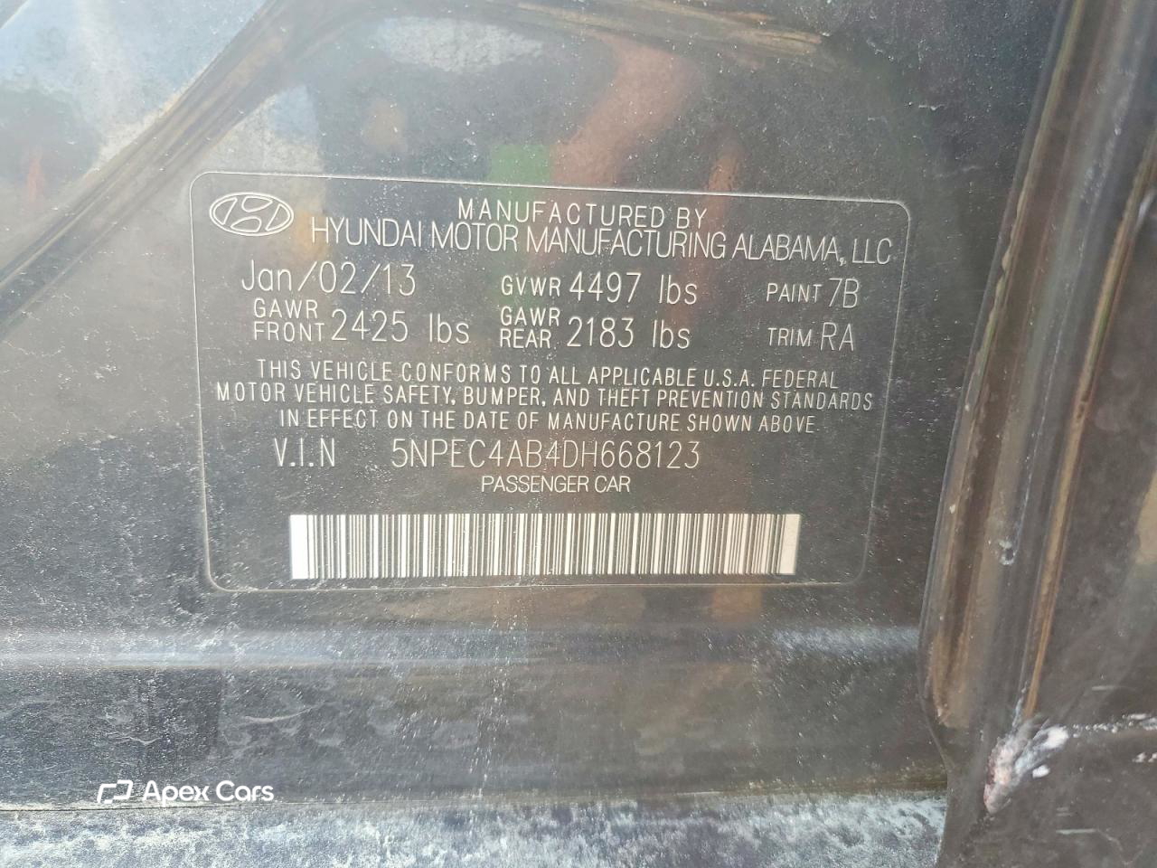 Hyundai Sonata 2013