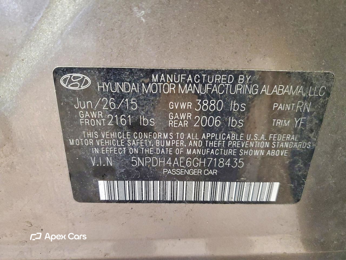 Hyundai Elantra 2016