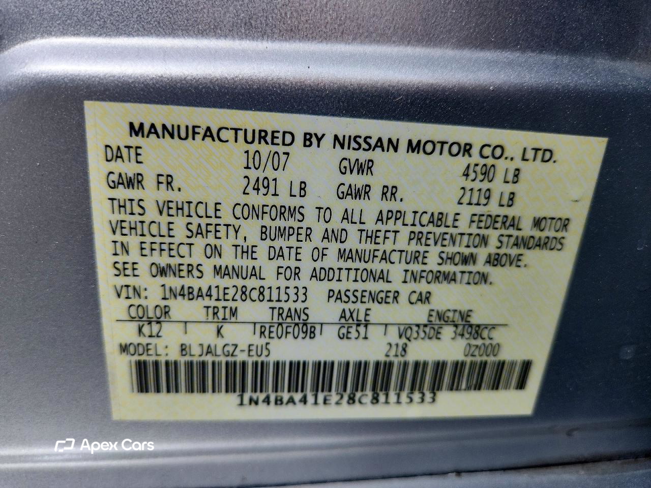 Nissan Maxima 2008