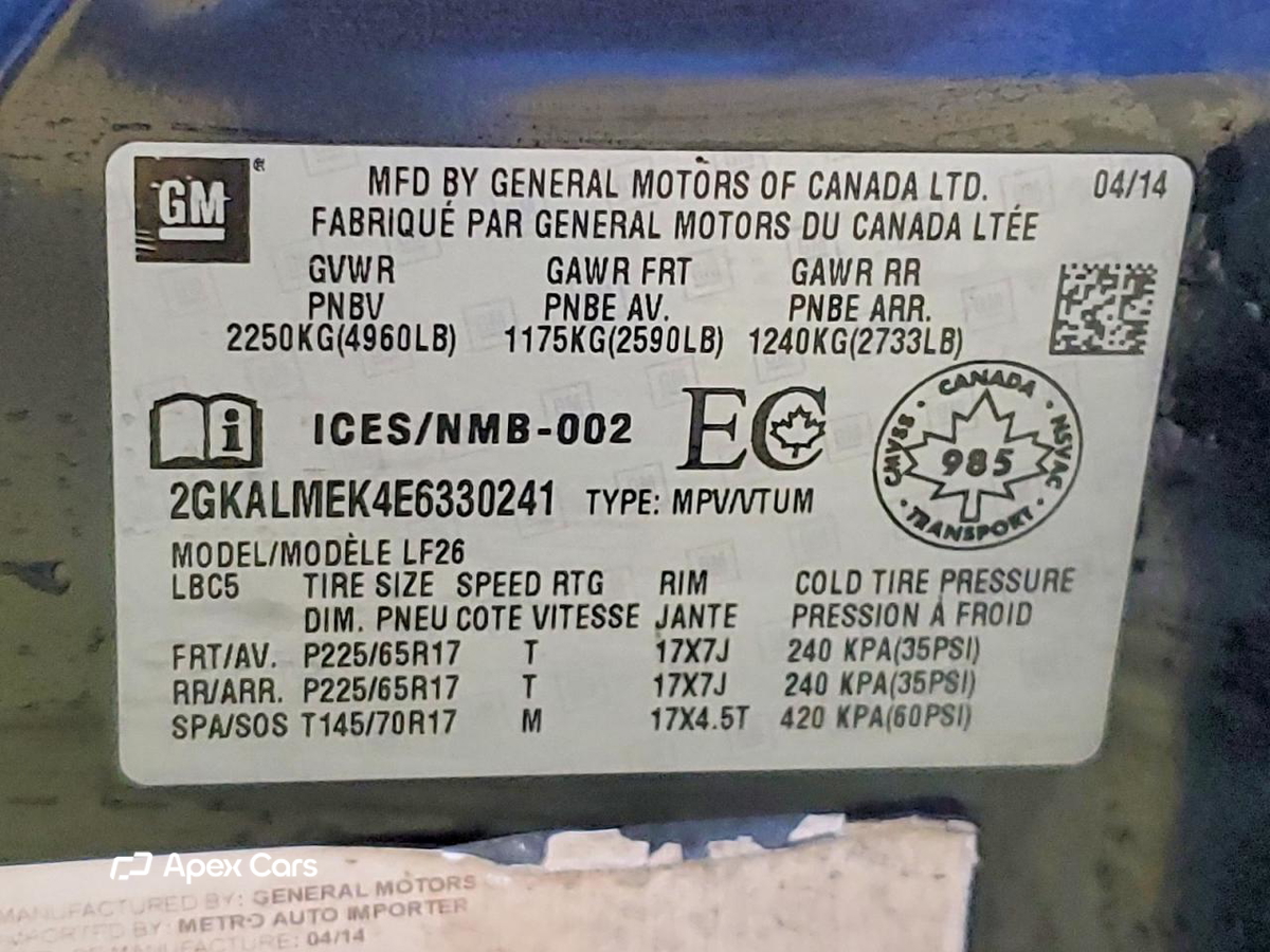GMC Terrain 2014