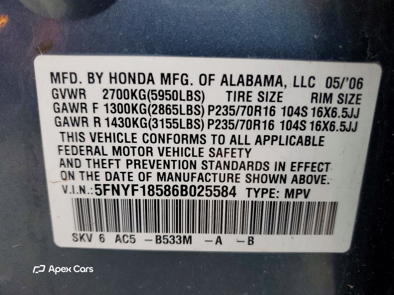 Honda Pilot 2006