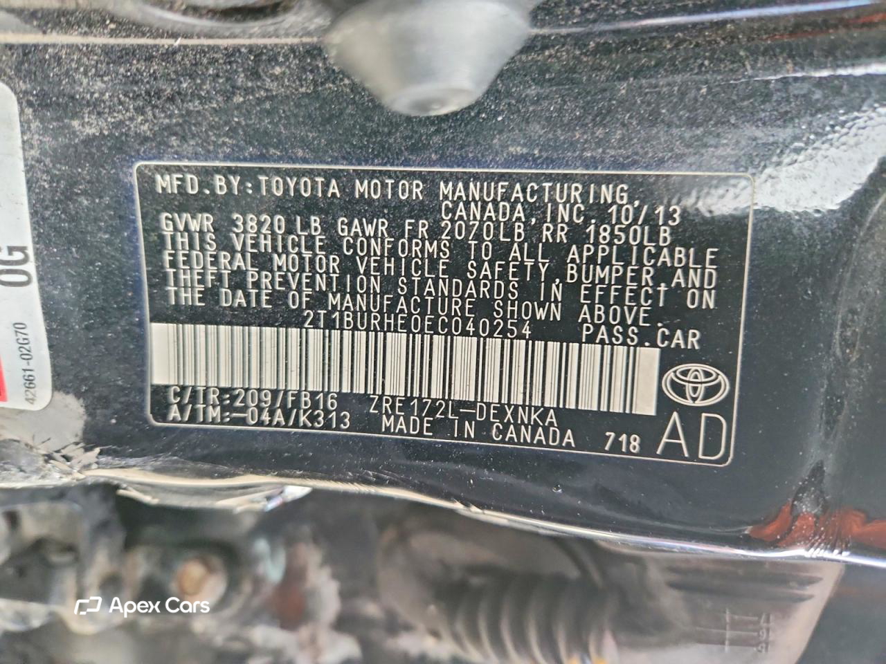 Toyota Corolla 2014