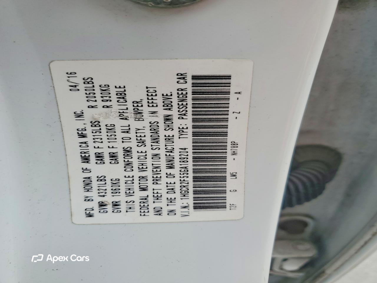 Honda Accord 2016
