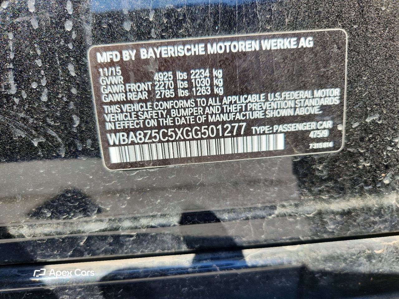 BMW Series 3 2016
