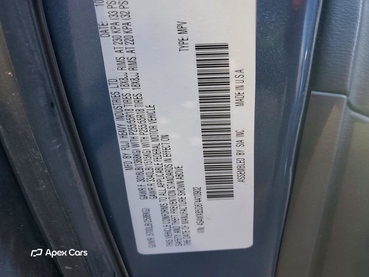 Subaru Tribeca 2007