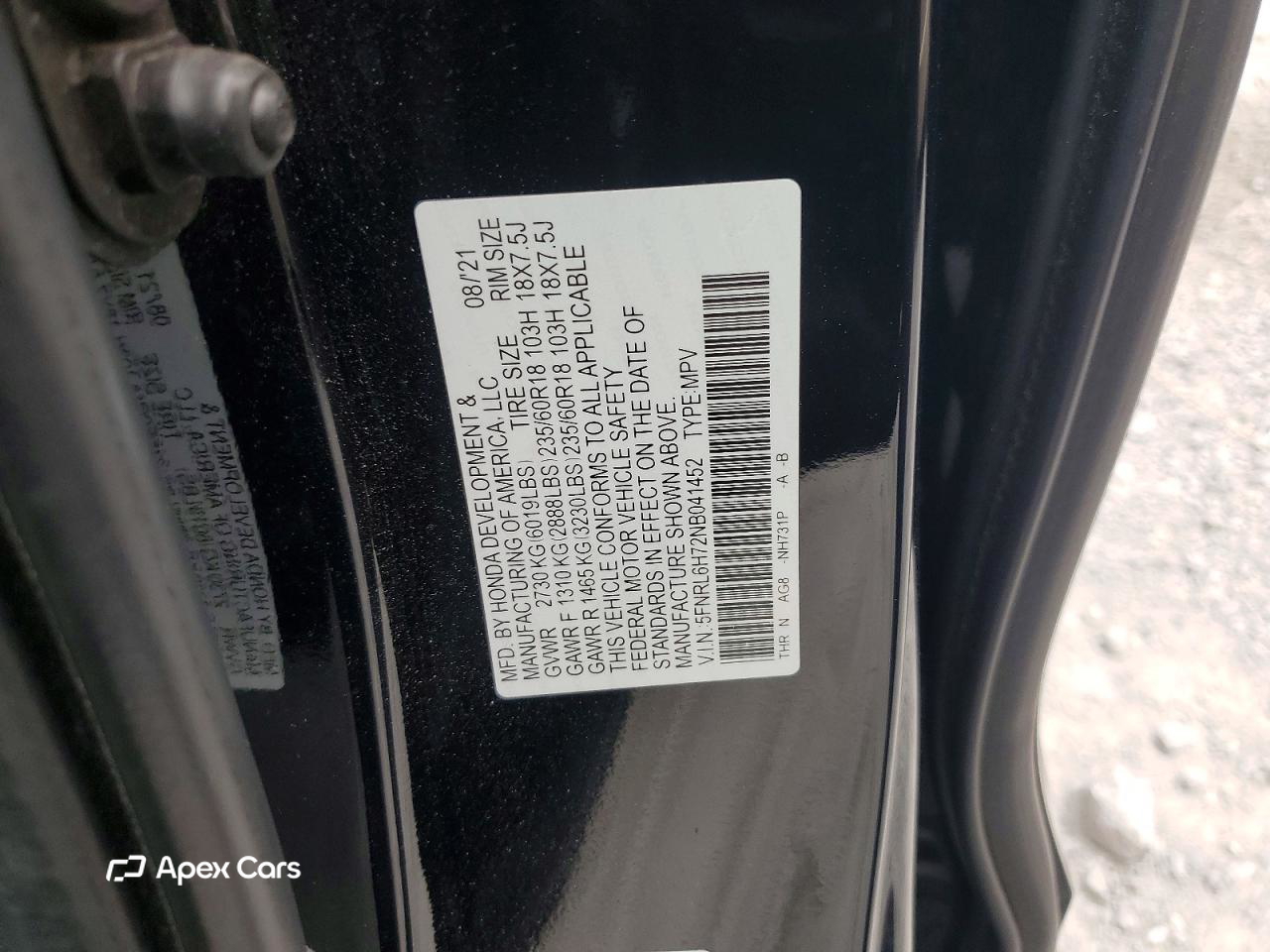 Honda Odyssey 2022