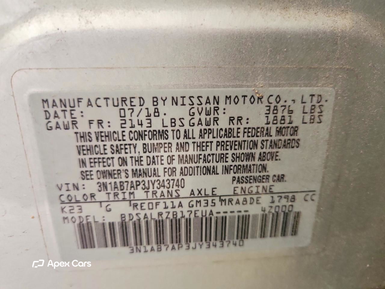 Nissan Sentra 2018