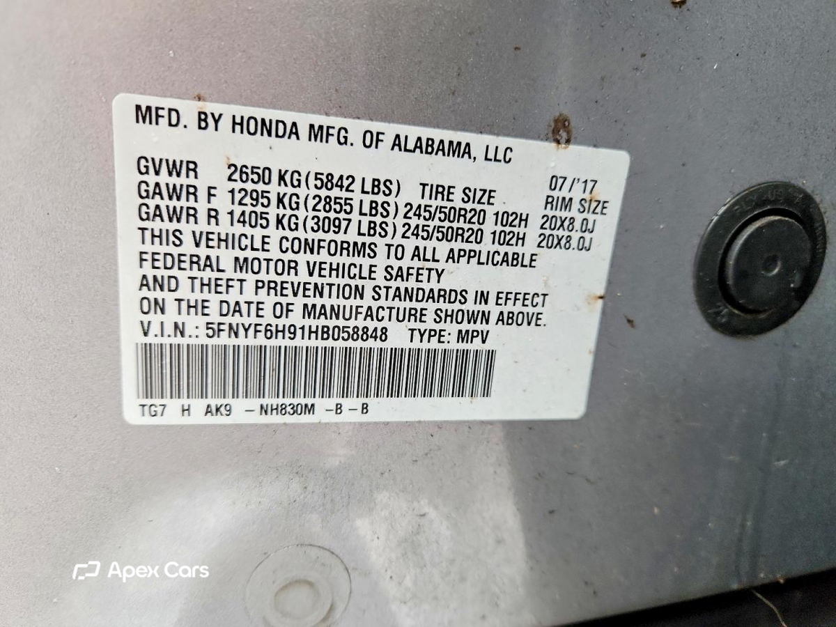 Honda Pilot 2017