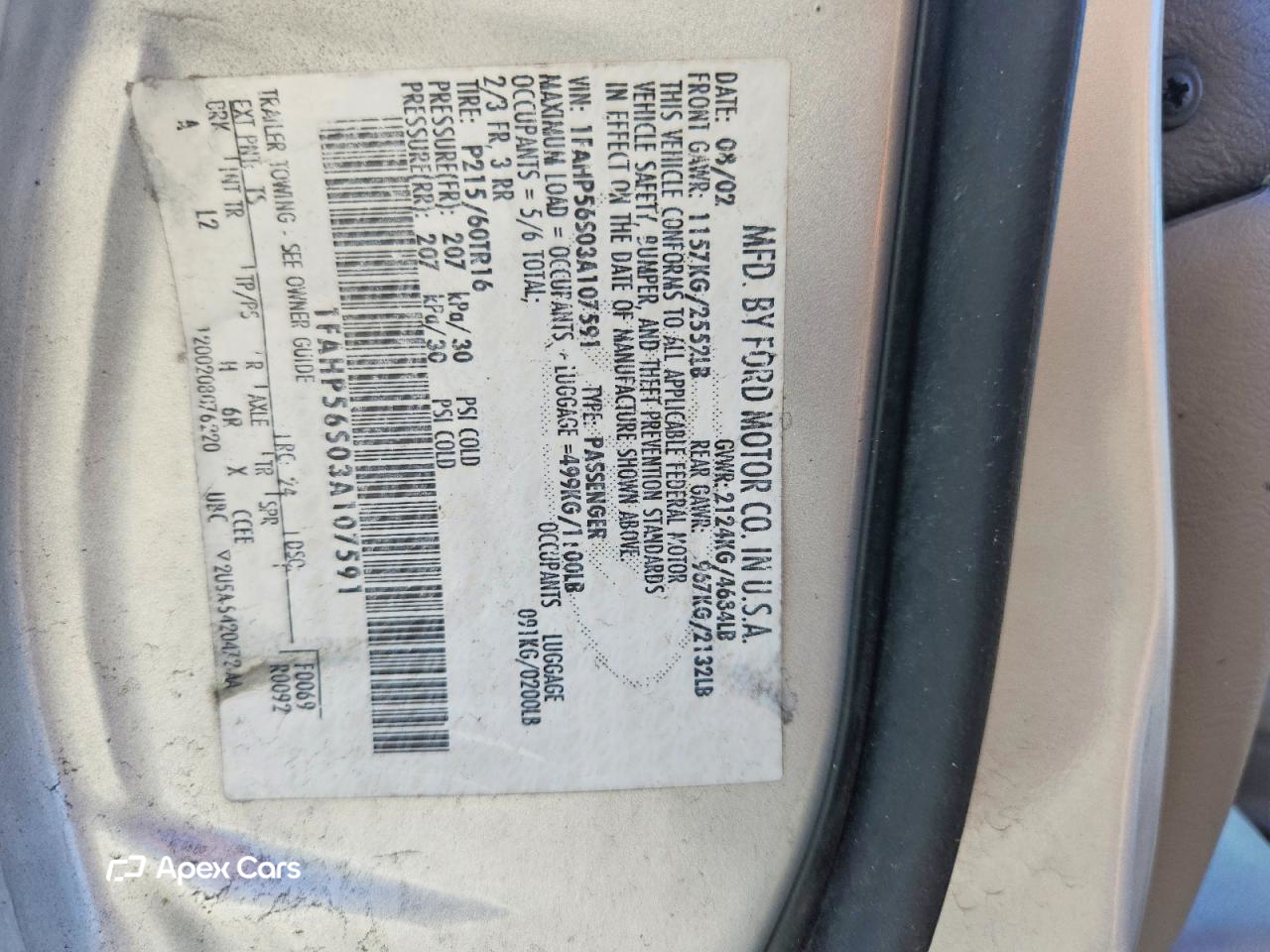 Ford Taurus 2003