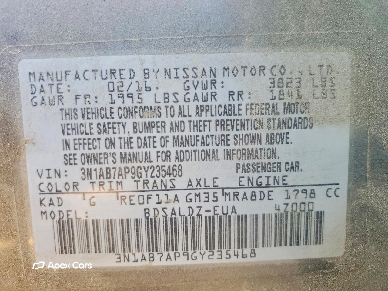 Nissan Sentra 2016
