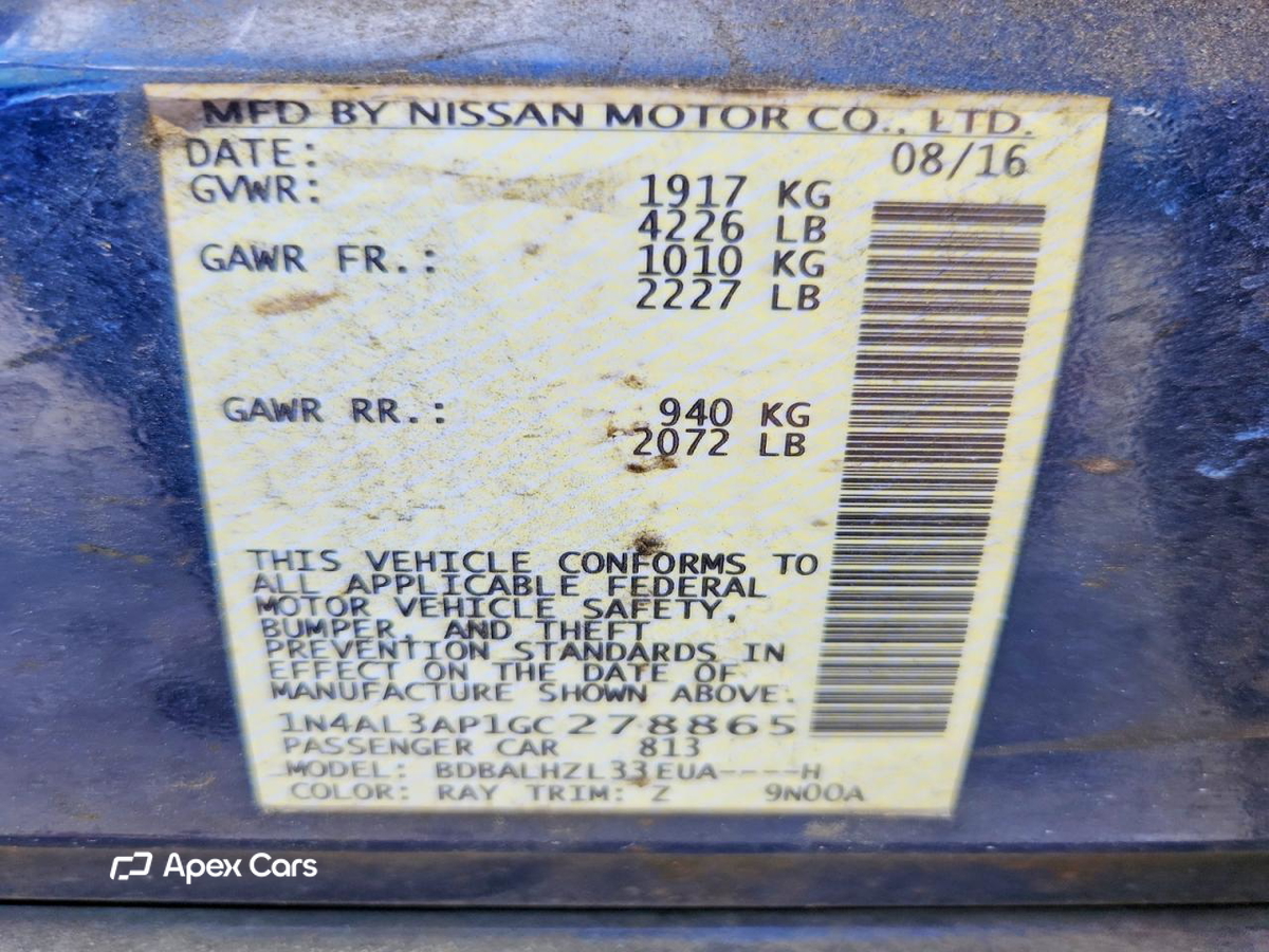 Nissan Altima 2016