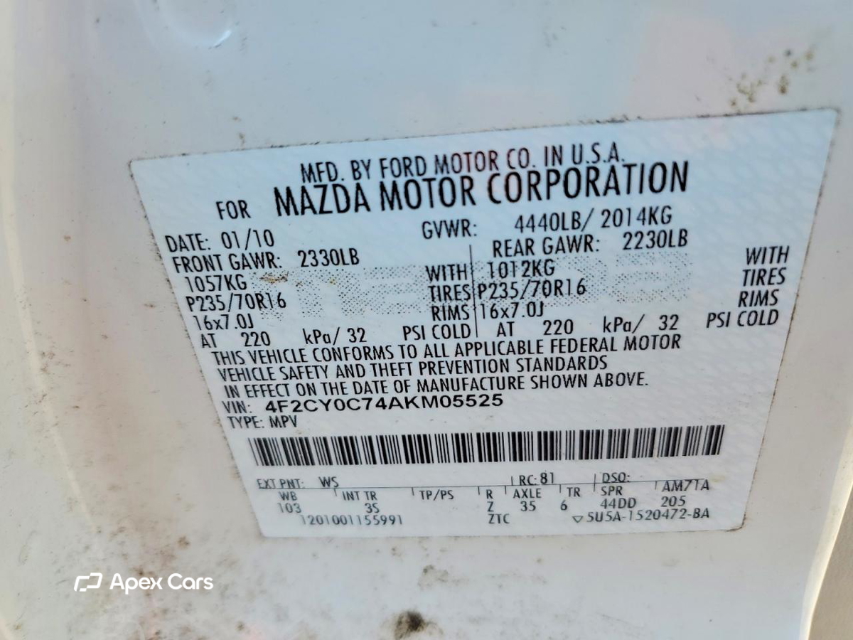 Mazda Tribute 2010