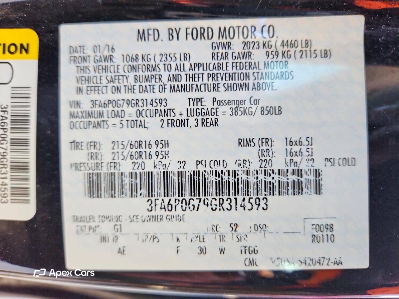 Ford Fusion 2016