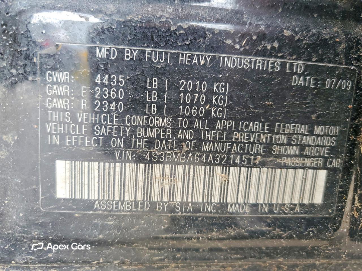 Subaru Legacy 2010