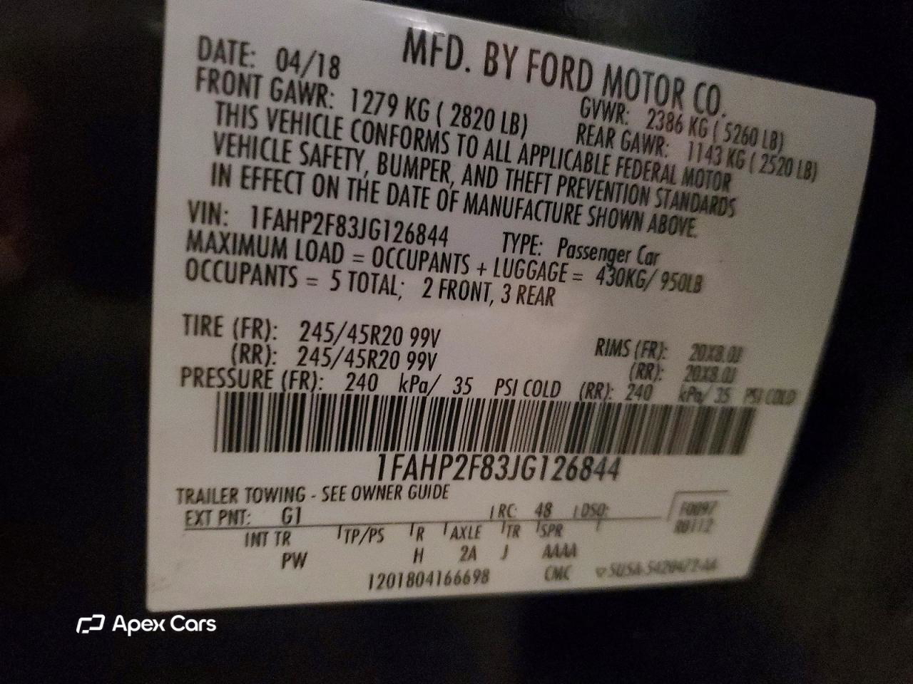 Ford Taurus 2018