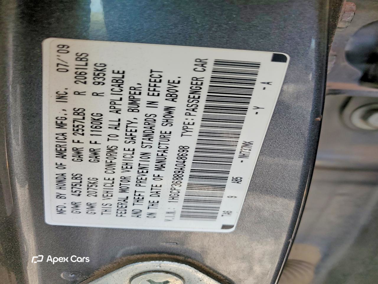 Honda Accord 2009