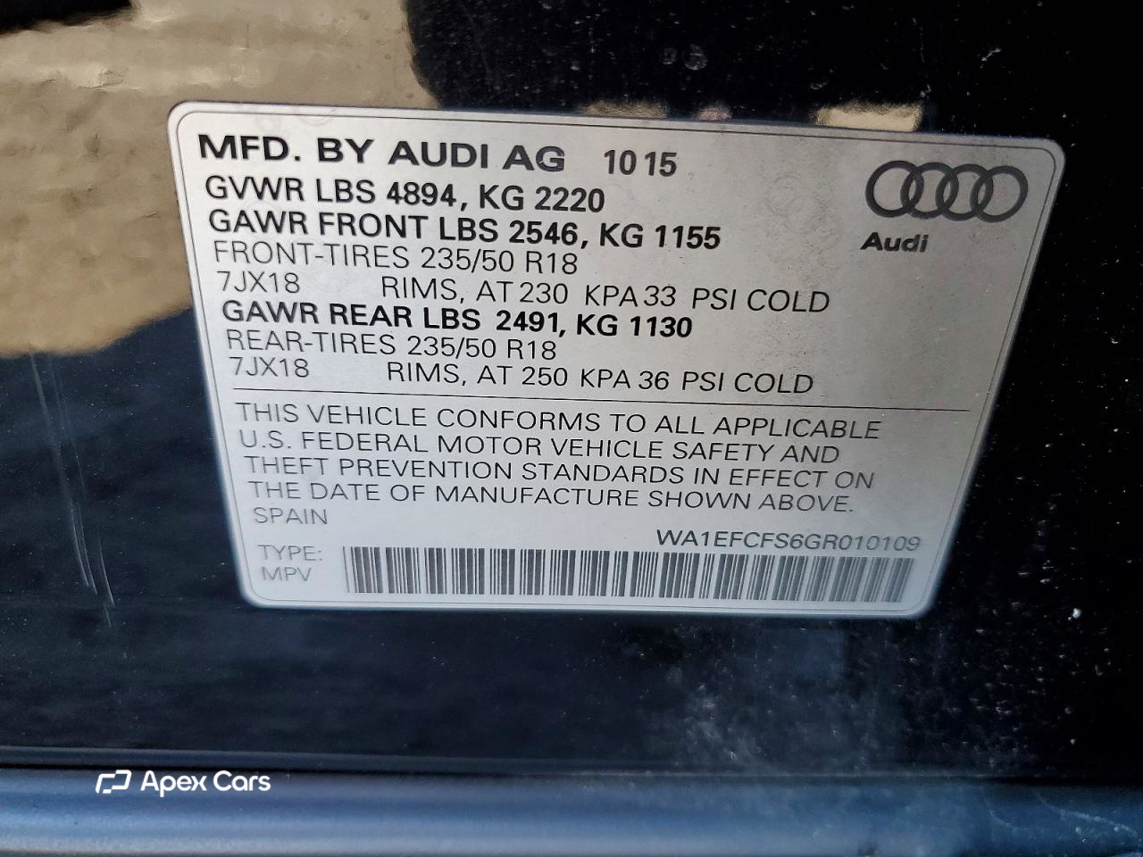Audi Q3 2016