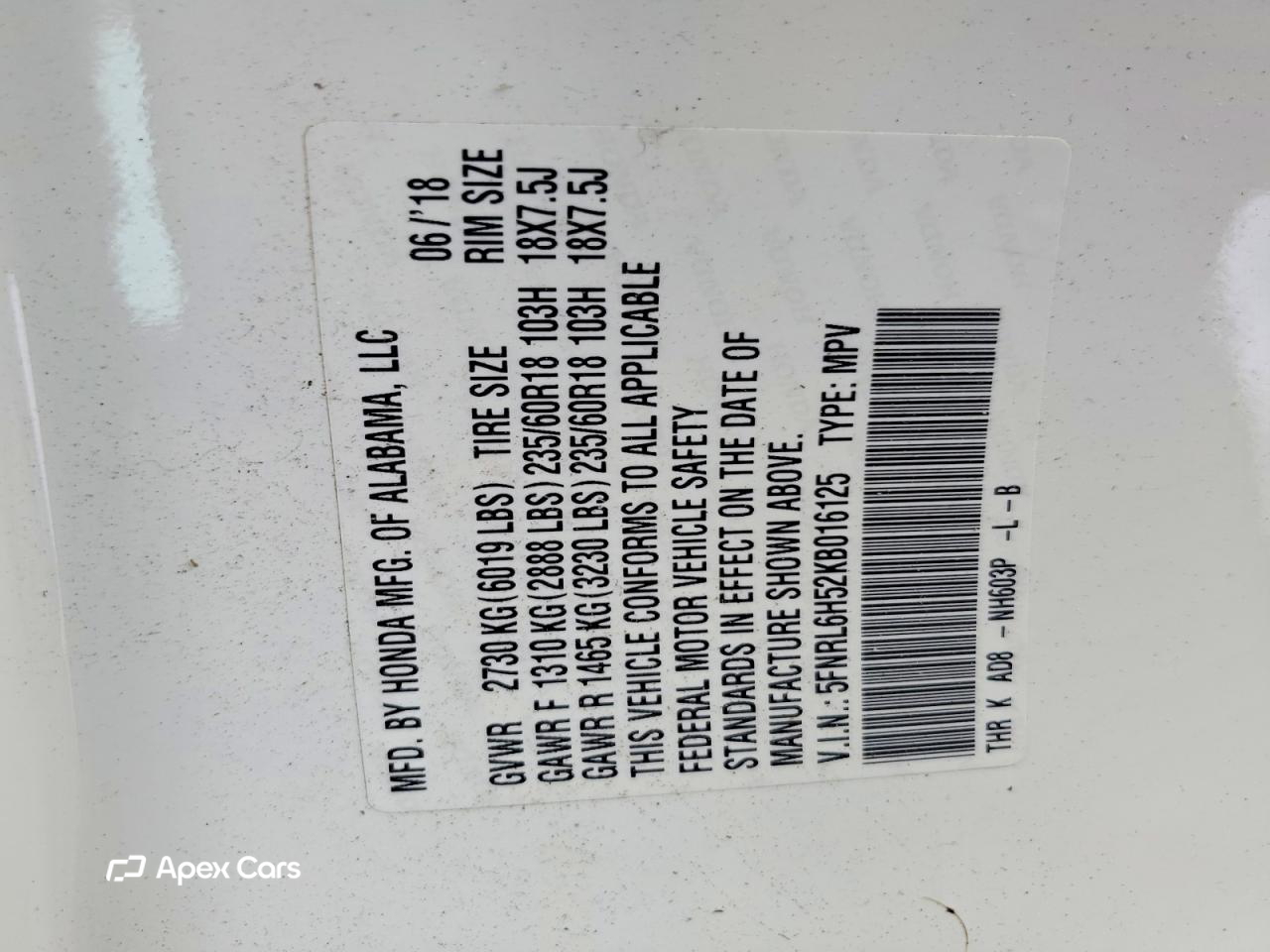 Honda Odyssey 2019