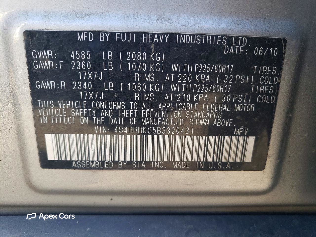 Subaru Outback 2011