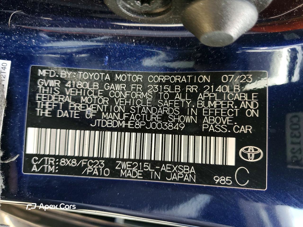 Toyota Corolla 2023