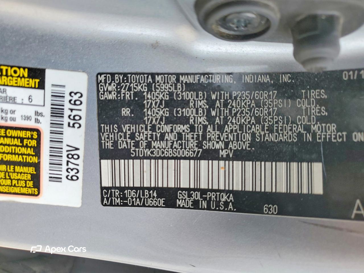 Toyota Sienna 2011