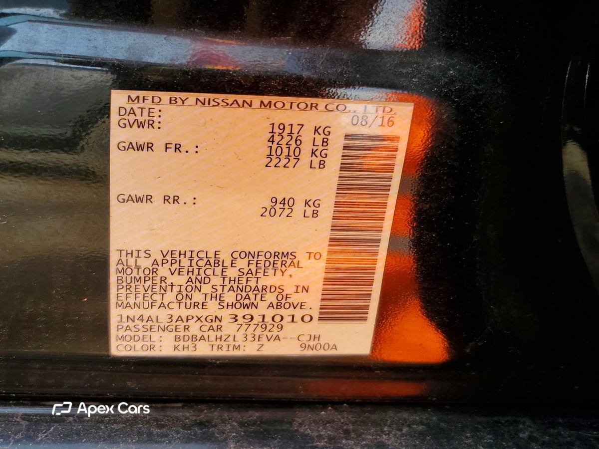 Nissan Altima 2016