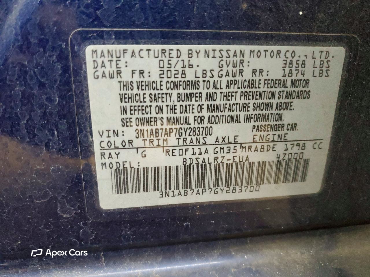 Nissan Sentra 2016