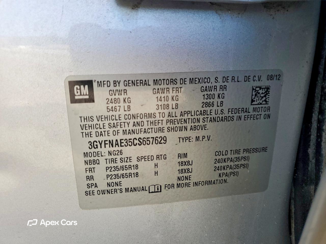 Cadillac SRX 2012