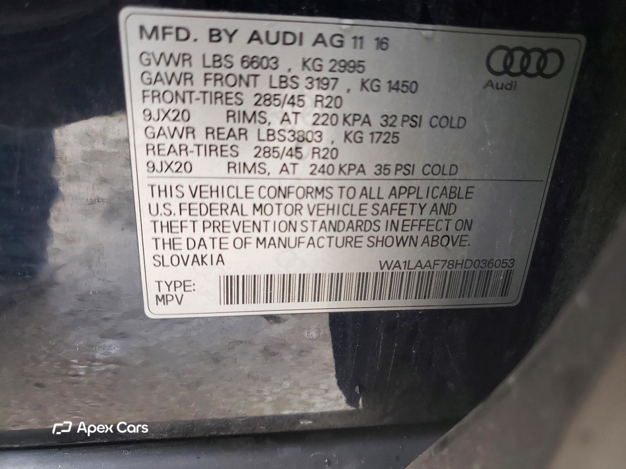 Audi Q7 2017