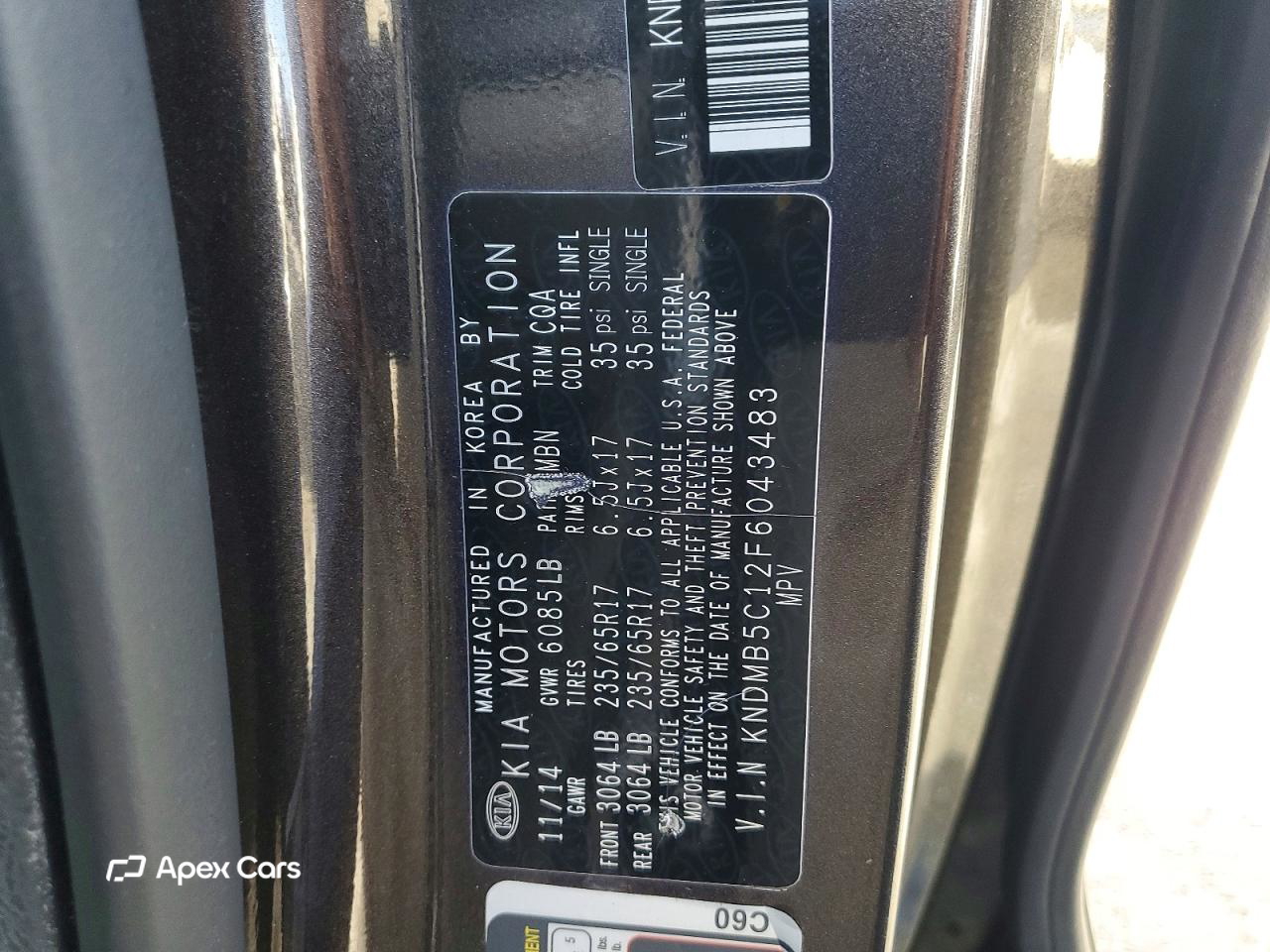 Kia Sedona 2015