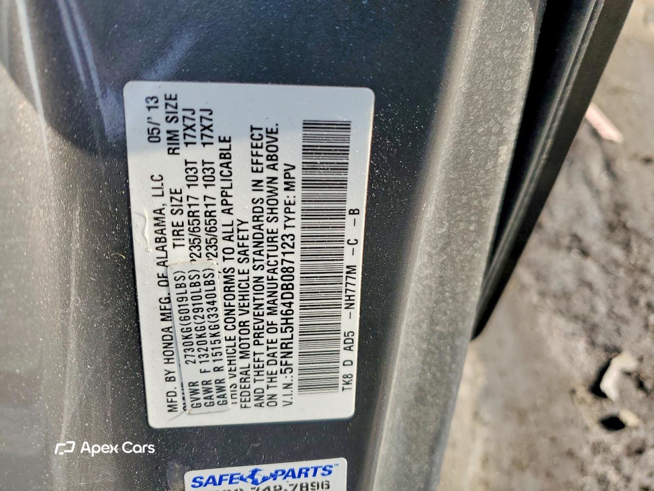 Honda Odyssey 2013