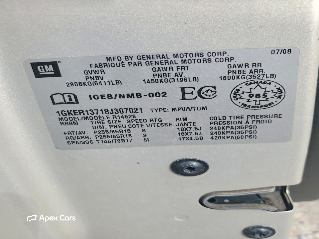 GMC Acadia 2008