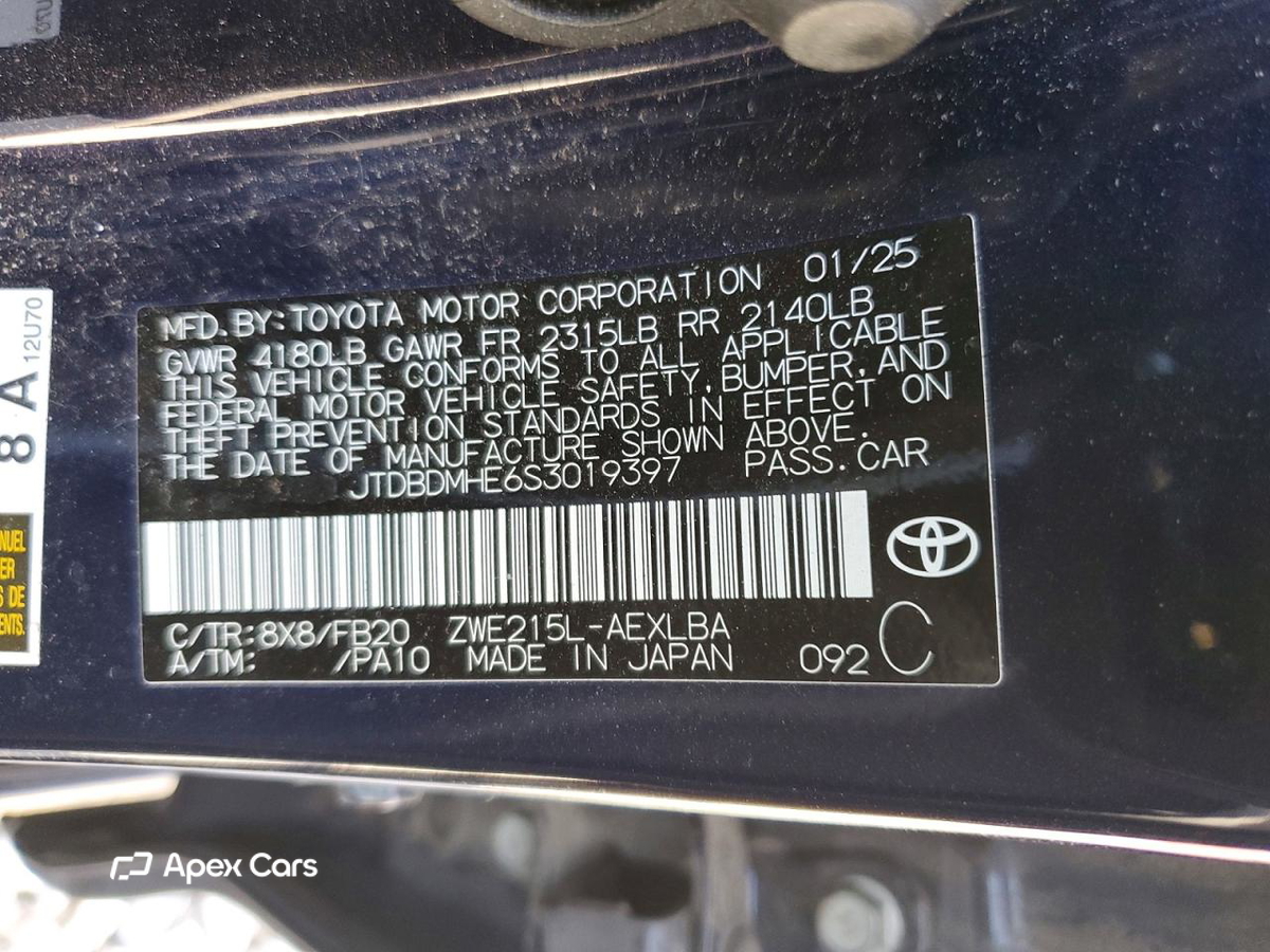 Toyota Corolla 2025