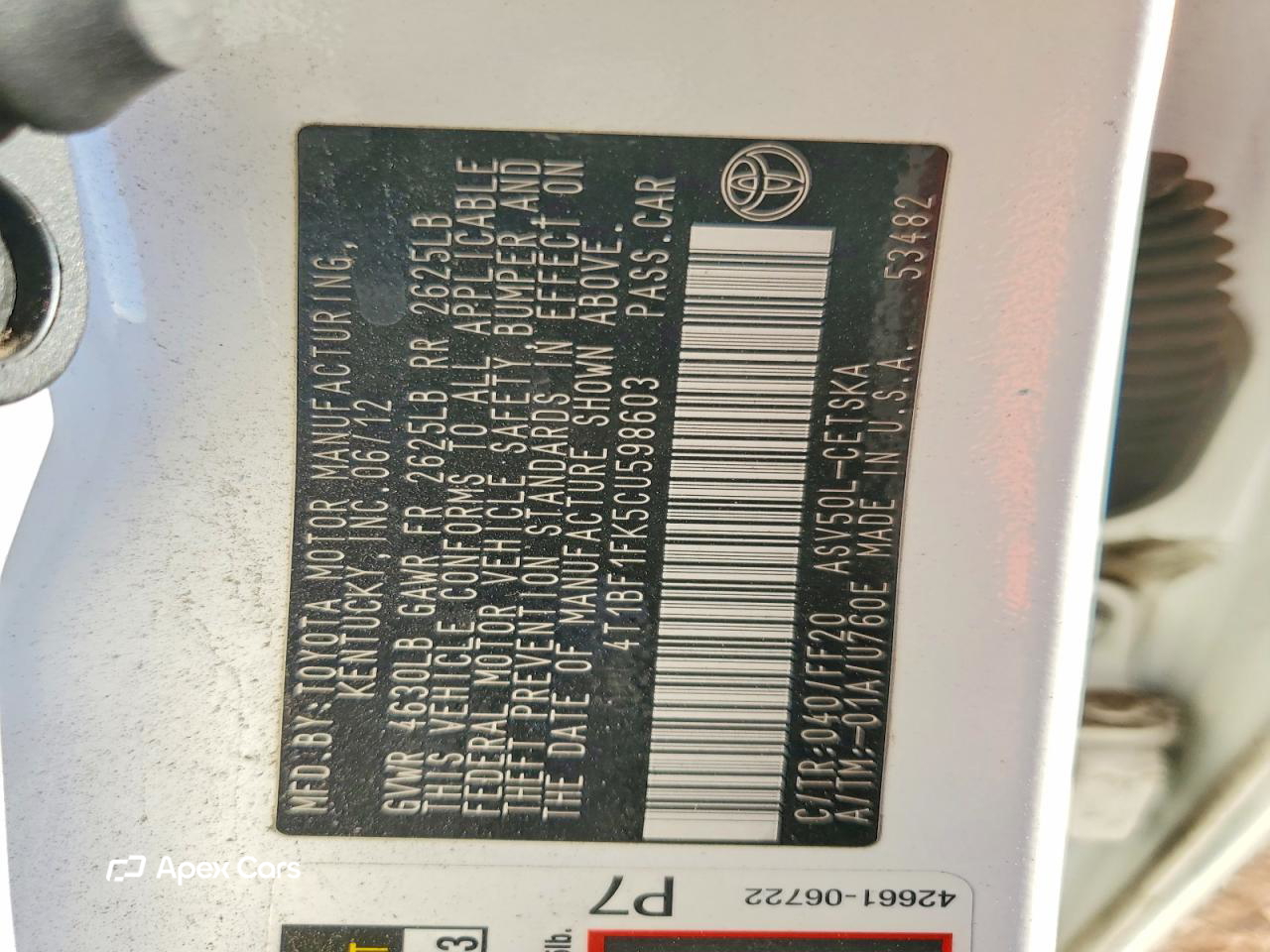 Toyota Camry 2012