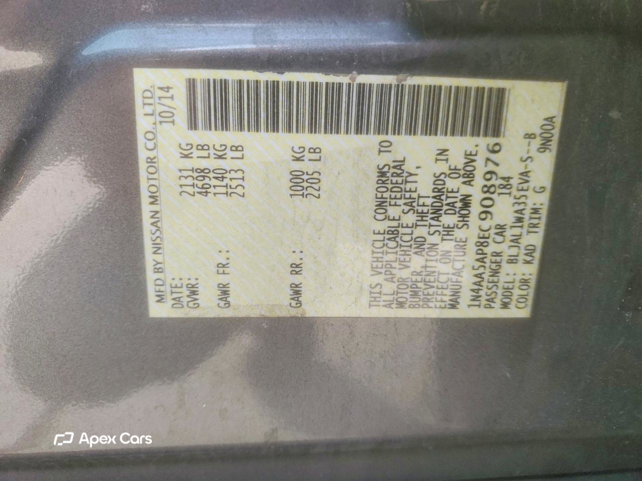 Nissan Maxima 2014