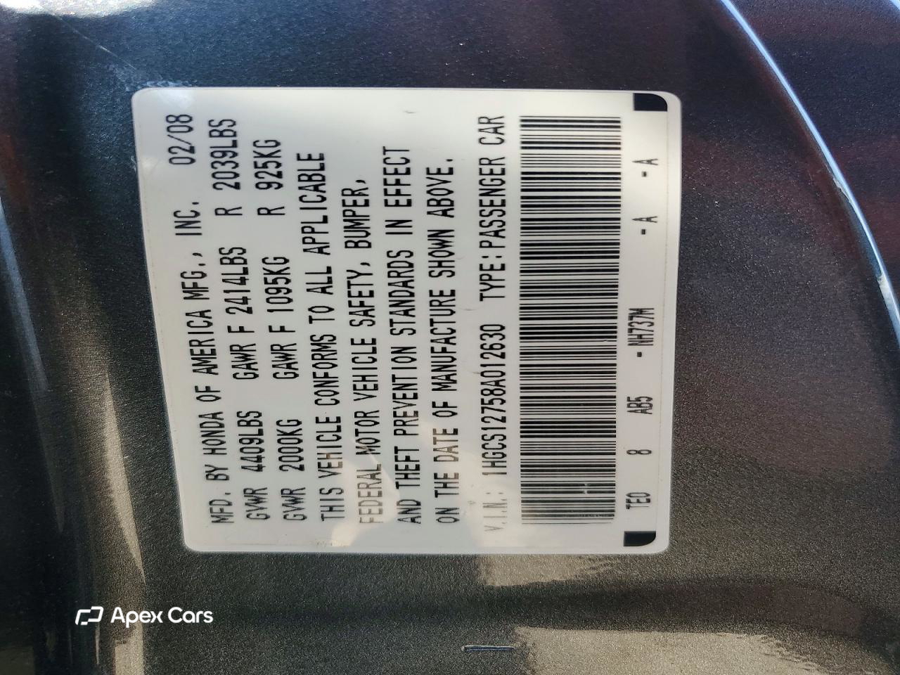 Honda Accord 2008